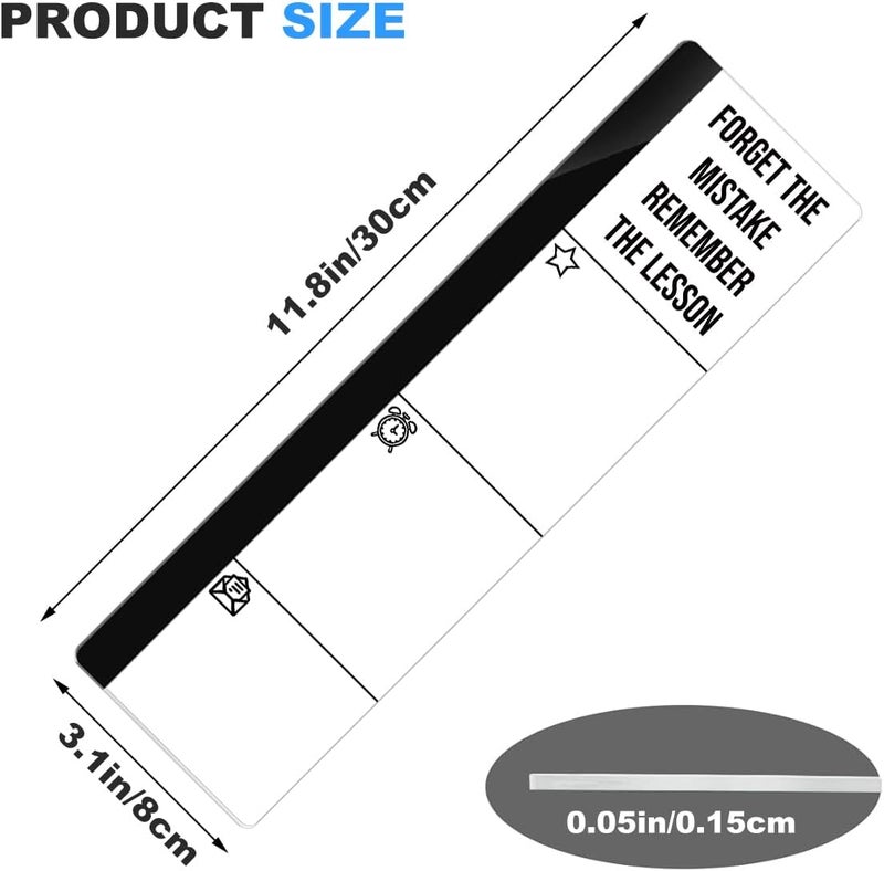 HTBIG Computer Monitor Memo BoardHoldIForget The Mistake Remember The Lesson Logo Decor Monitor Message Board Sticky Notes for Send Family Members Office Friends and Colleagues Gifts - Image 3